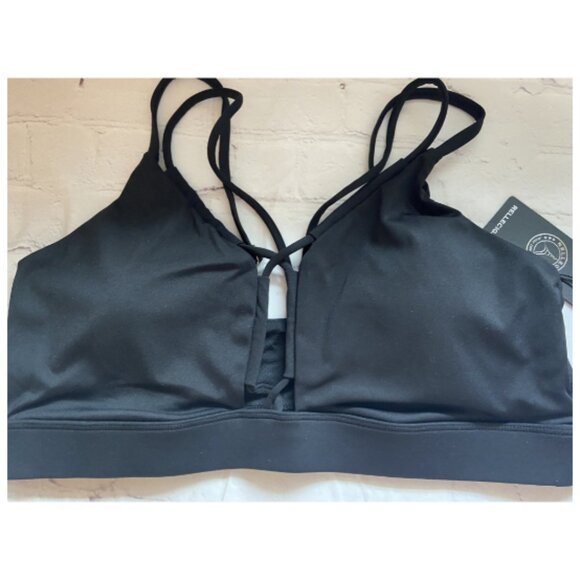 Relleciga Sports Bra Large Black NWT - Picture 1 of 4